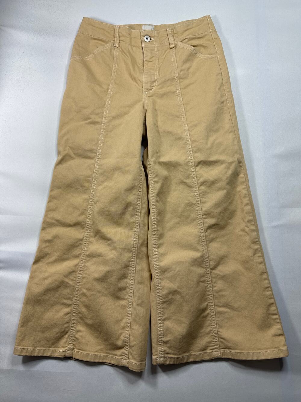 Maeve by Anthropologie Women's The Colette Hi-Rise Crop Wide-Leg Jeans -27x22.5*